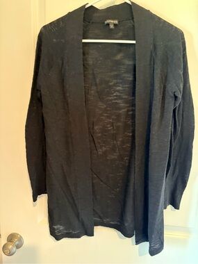 Express Women's Black Open-Front Cardigan